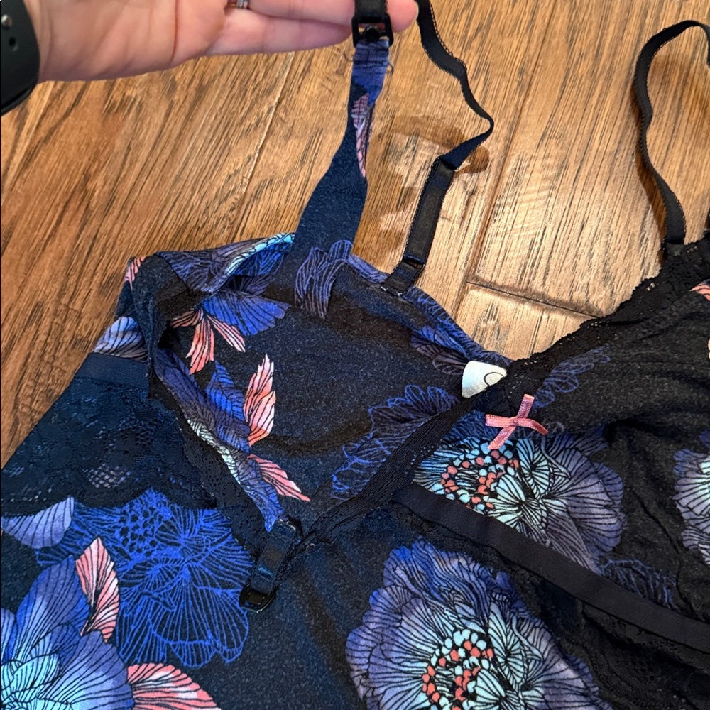 Jessica Simpson Maternity Floral Print Women's Sleepwear Set - Picture 8 of 17